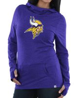 Vikings Women's Great Play Cowl Neck Hooded Top